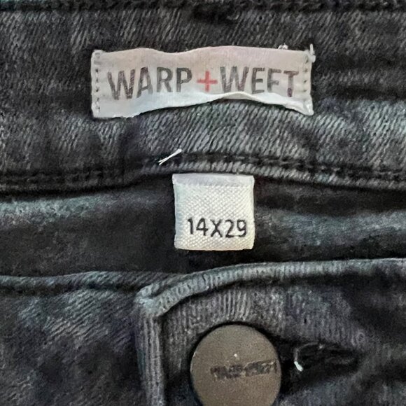 Warp & Weft JFK NYC Skinny Jeans Windsor (Black)  Sz 14 - Picture 7 of 10